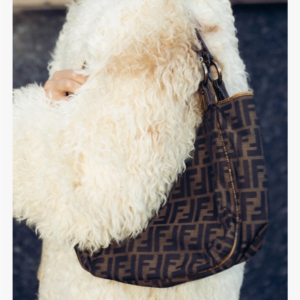 FENDI TOBACCO ZUCCA HANDBAG